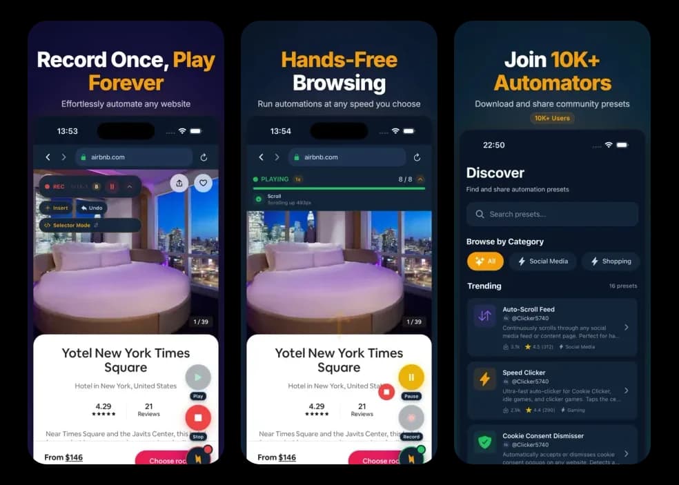 Universal Clicker — app screenshot