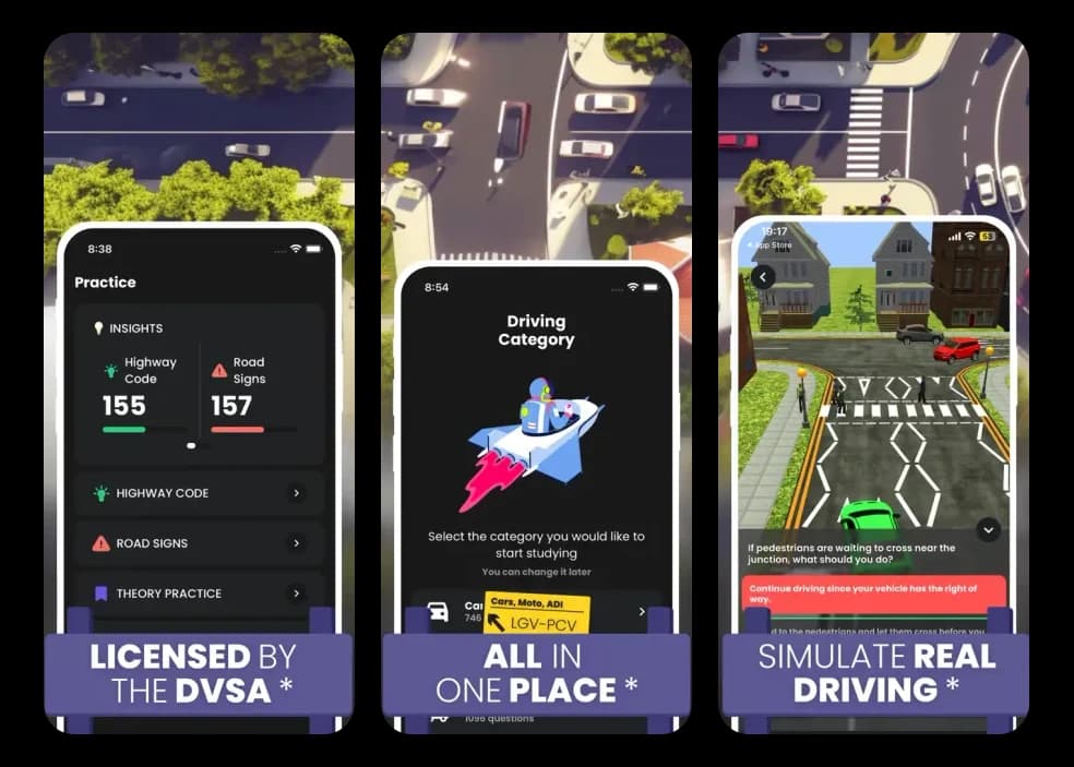 DrivePrep UK — app screenshot