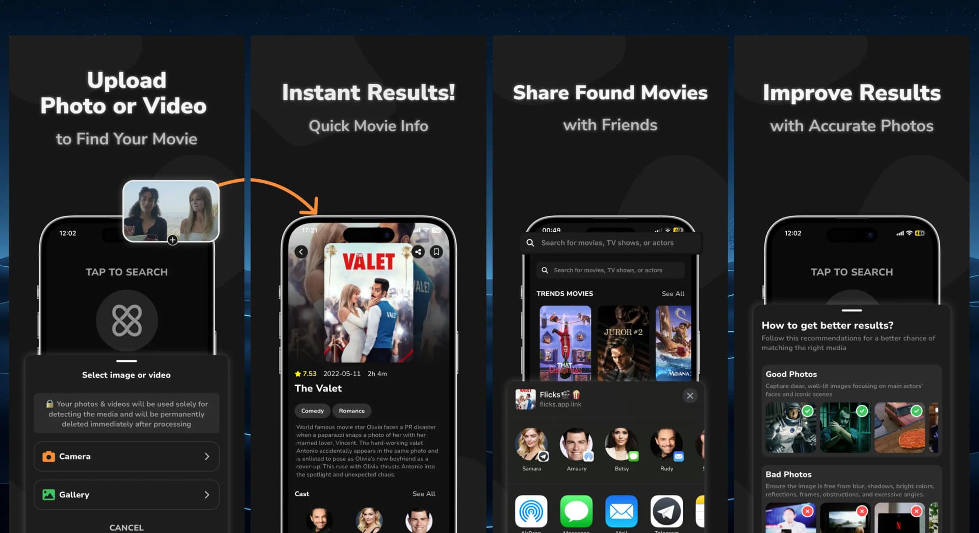 Movie Finder by Image or Video