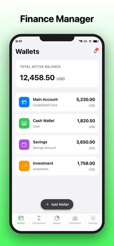 Money Manager screenshot 1